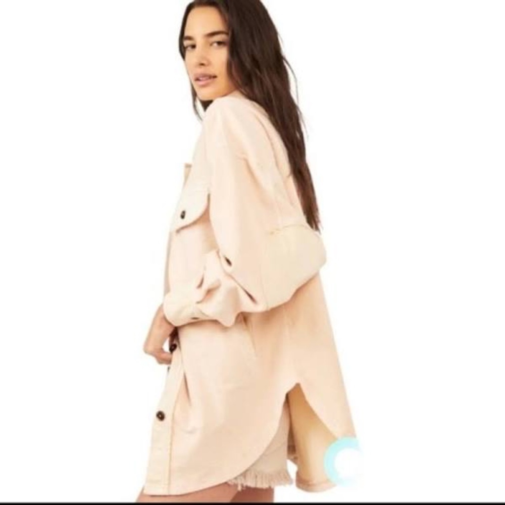 Free People  Ruby Jacket Champagne Dreams Shacket - Picture 2 of 12